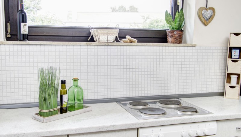 Ceramic mosaic mosaic tiles white glossy kitchen wall shower pool MOS18-0102