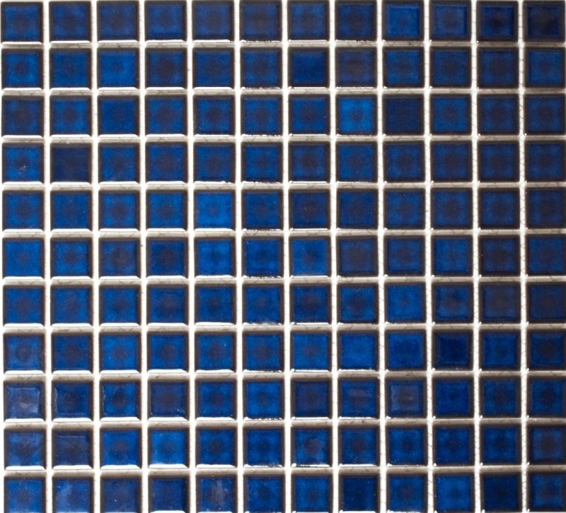 Hand-painted mosaic tile ceramic COBALT BLUE DARK BLUE Tile backsplash kitchen bathroom MOS18-0405_m