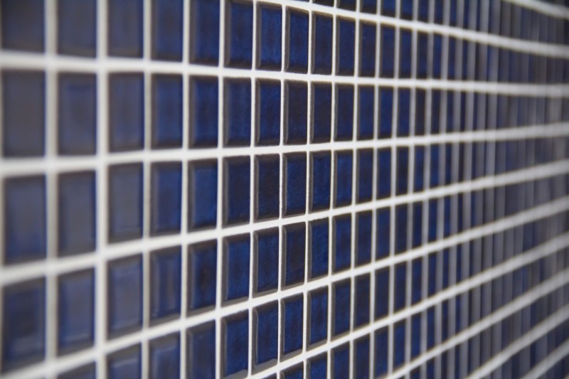Ceramic mosaic mosaic tiles COBALT BLUE DARK BLUE glossy tile backsplash kitchen bathroom MOS18-0405