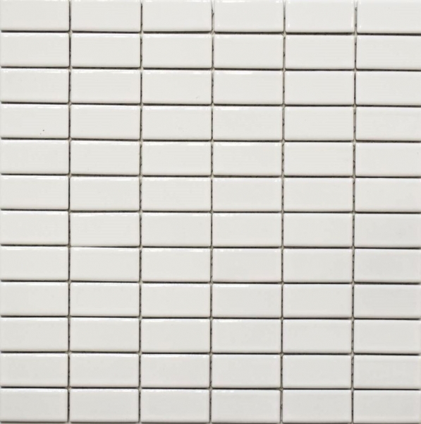 Hand pattern mosaic tile ceramic rods white glossy tile backsplash kitchen MOS24B-0101_m
