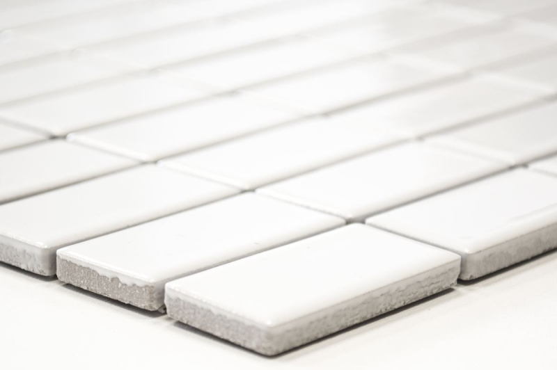 Hand pattern mosaic tile ceramic rods white glossy tile backsplash kitchen MOS24B-0101_m