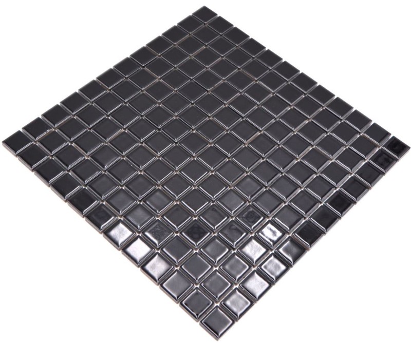 Ceramic mosaic mosaic tiles NIGHT BLACK GLOSSY kitchen splashback MOS18D-0301