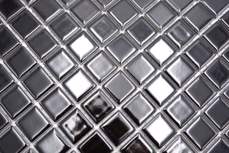 Ceramic mosaic mosaic tiles NIGHT BLACK GLOSSY kitchen splashback MOS18D-0301