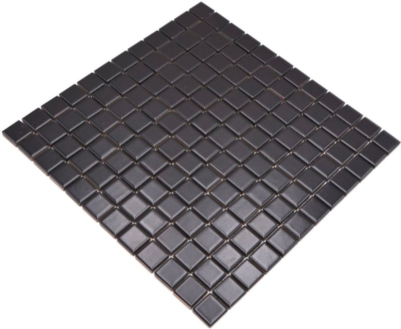 Ceramic mosaic Mosaic tiles black matt Tile backsplash Kitchen backsplash MOS18D-0311