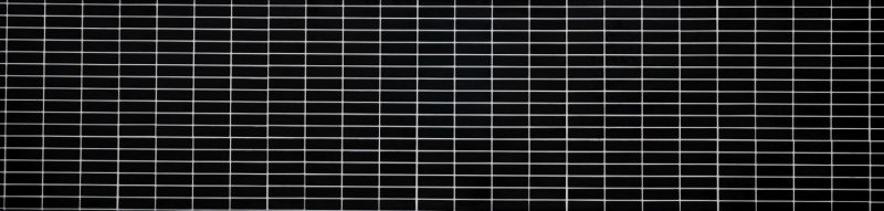 Rod mosaic tile ceramic black matt mosaic wall kitchen splashback MOS24-0311