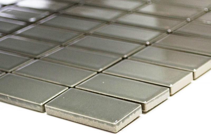 Hand-painted mosaic tile ceramic metal gray rods metal glossy MOS24B-0204_m