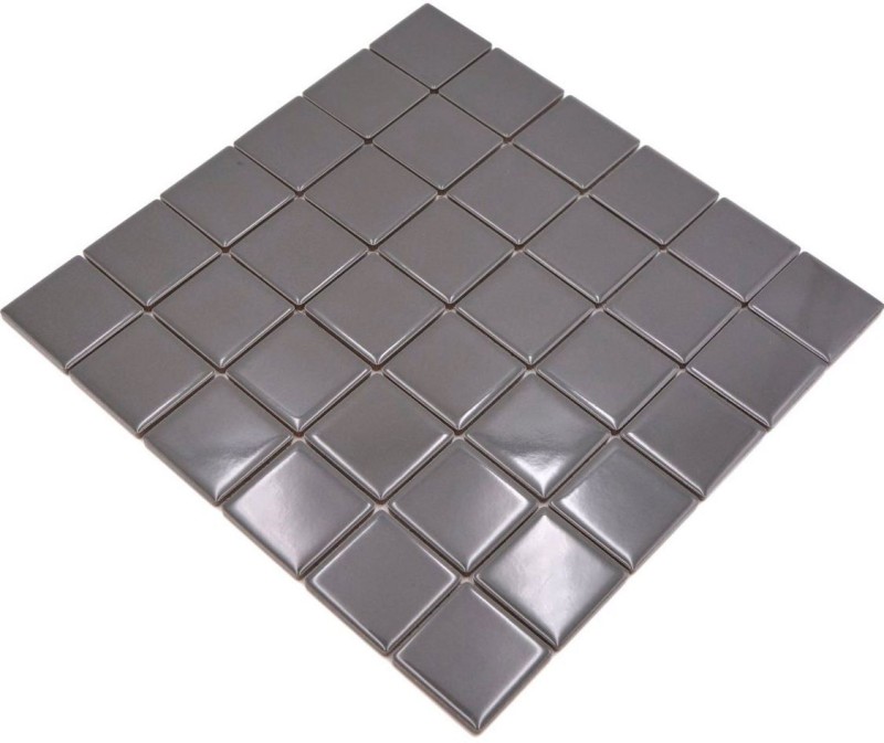 Ceramic mosaic tile metal gray glossy tile backsplash kitchen wall MOS16B-0204