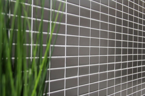 Hand-painted mosaic tile ceramic metal gray rods metal matt MOS24B-0211_m