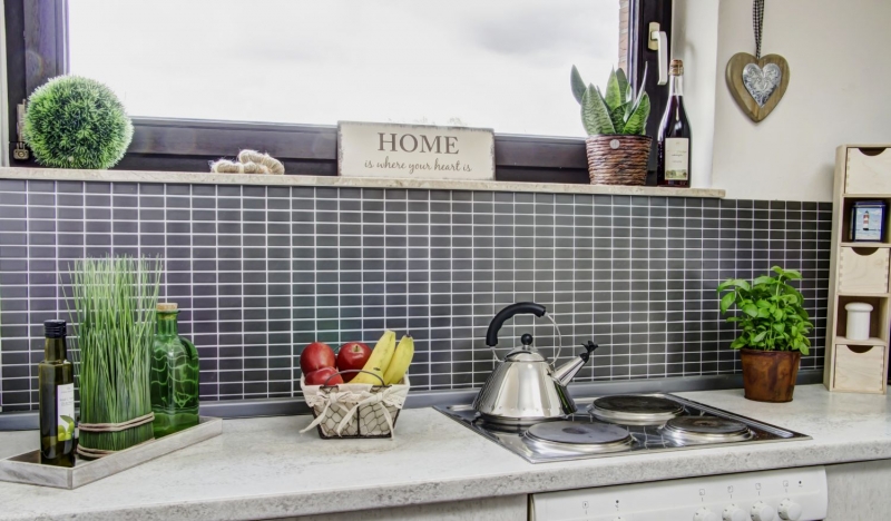 Rod mosaic tile ceramic metal gray anthracite matt wall cladding bathroom kitchen MOS24B-0211