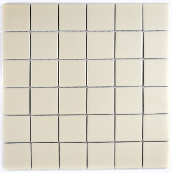 Hand sample mosaic tile beige magnolia backsplash kitchen splashback glossy MOS14-1902_m