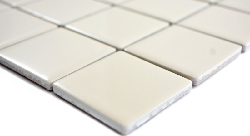 Hand sample mosaic tile beige magnolia backsplash kitchen splashback glossy MOS14-1902_m