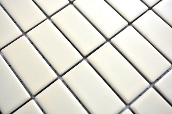 Hand-patterned mosaic tile ceramic rods beige matt tile WC bathroom tile MOS24D-1911_m