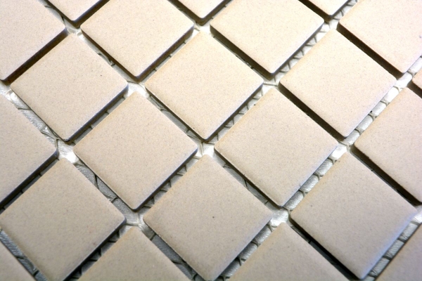 Hand-painted mosaic tile ceramic light beige unglazed shower tray floor tile MOS18B-1211-R10_m