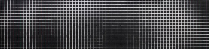 Mosaic tile ceramic black unglazed shower tray floor tile MOS18B-0311-R10_f