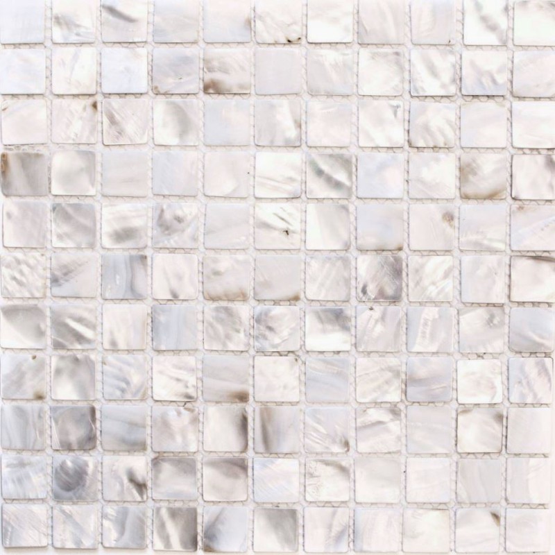 Mother-of-pearl mosaic Shell mosaic white beige Shower screen MOS150-SM2525