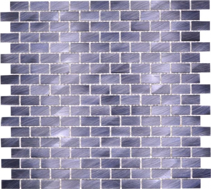 Mosaic tile aluminum brick black tile backsplash kitchen wall MOS48-0304