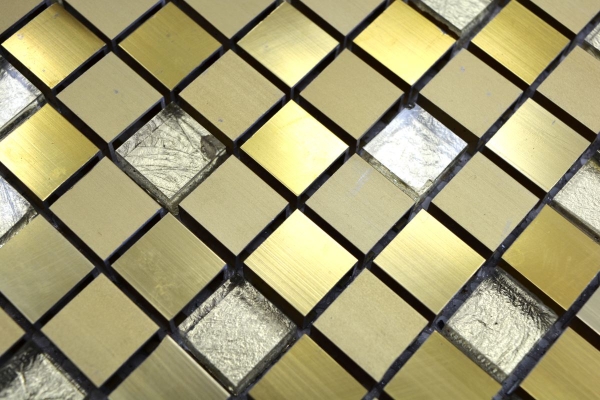 Mosaic tile aluminum glass mosaic gold tile backsplash kitchen backsplash MOS49-A307