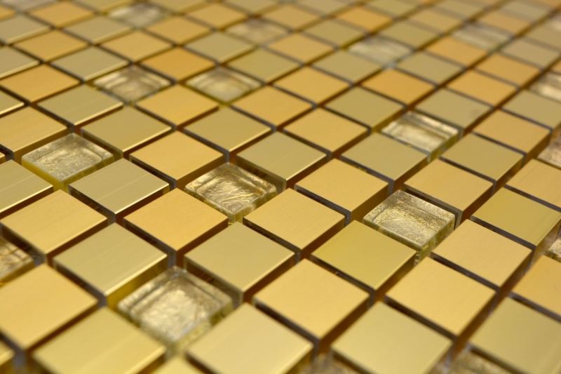 Mosaic tile aluminum glass mosaic gold tile backsplash kitchen backsplash MOS49-A307
