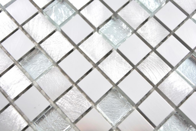 Mosaic tile aluminum glass mosaic silver tile backsplash kitchen backsplash MOS49-A309F