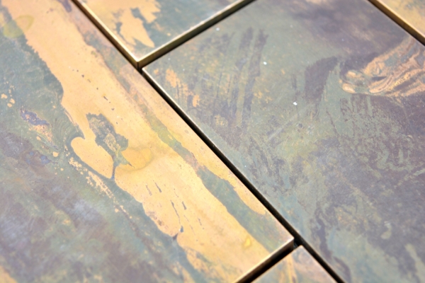 Hand pattern mosaic tile copper copper subway brown kitchen MOS49-1508_m