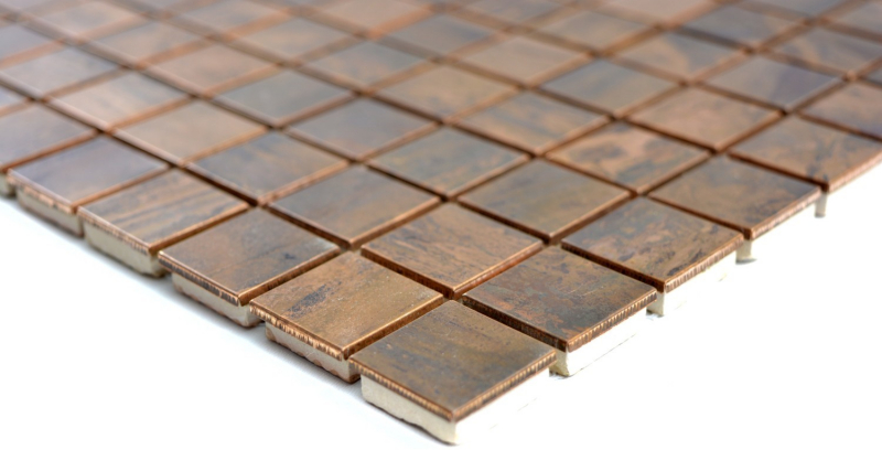 Hand-painted mosaic tile copper copper brown kitchen MOS49-1510_m