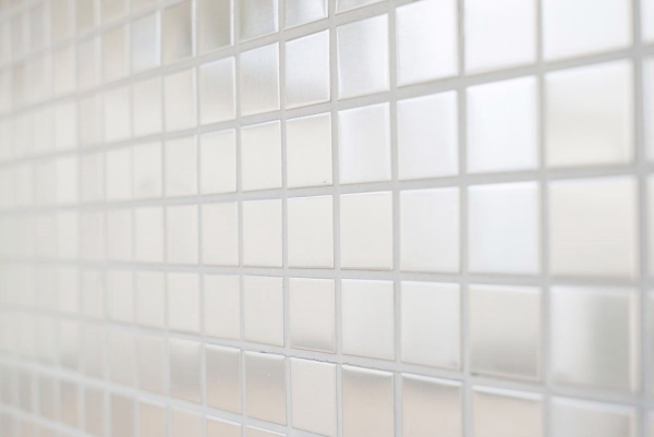 Hand pattern mosaic tile stainless steel silver silver steel brushed tile backsplash kitchen MOS129-23D_m