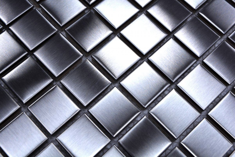 Hand pattern mosaic tile stainless steel silver silver steel brushed tile backsplash kitchen MOS129-23D_m