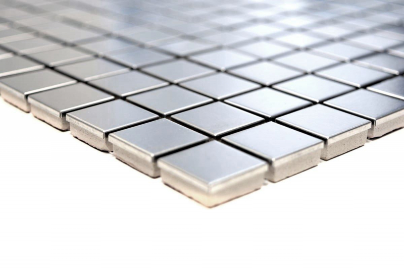 Hand pattern mosaic tile stainless steel silver silver steel brushed tile backsplash kitchen MOS129-23D_m