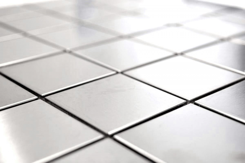 Stainless steel mosaic tile silver brushed matt tile backsplash kitchen wall MOS129-48D