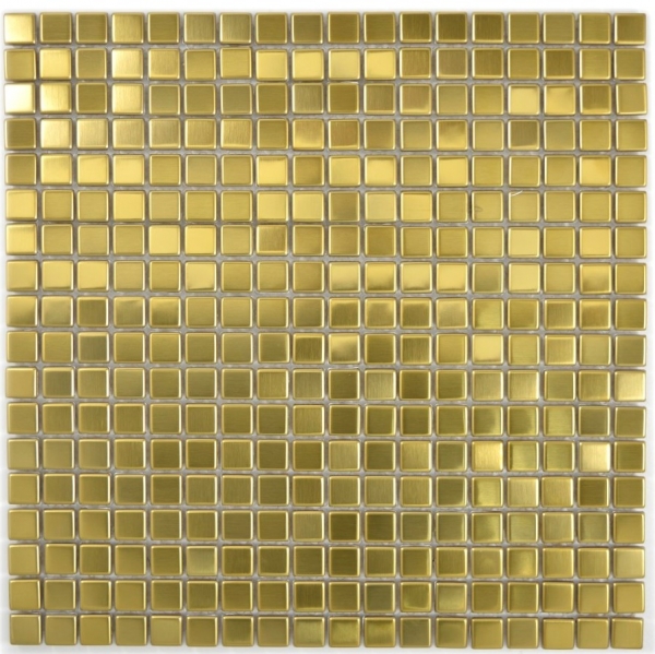 Hand pattern mosaic tile stainless steel gold gold steel brushed tile backsplash kitchen MOS129-0707_m
