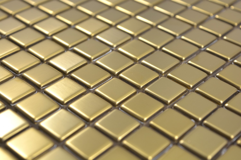 Hand pattern mosaic tile stainless steel gold gold steel brushed tile backsplash kitchen MOS129-0707_m