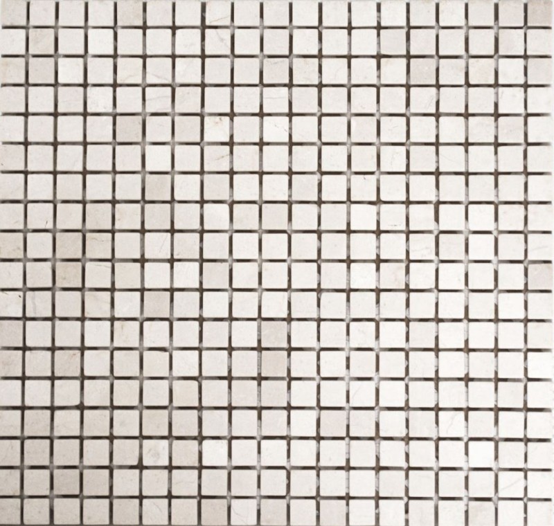Marble mosaic stones natural stone cream light beige mini square - MOS38-0104