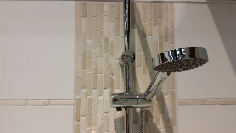 Mosaic marble natural stone composite rods cream white brick backsplash kitchen tile - MOS40-0102