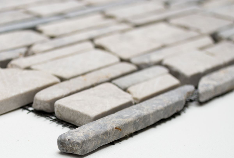 Hand sample mosaic tile marble natural stone gray brick mosaic MOS40-0230_m