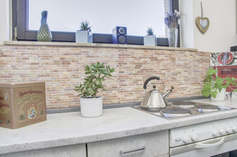 Mosaic marble natural stone red Brick Rossoverona composite wall tile kitchen splashback shower tray - MOS40-0145