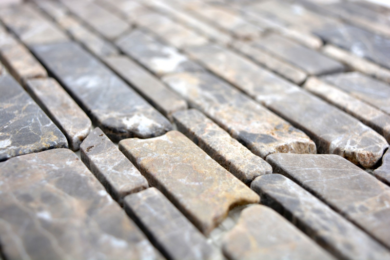 Mosaic tile marble natural stone beige brick mosaic Castanao MOS40-13-285_f