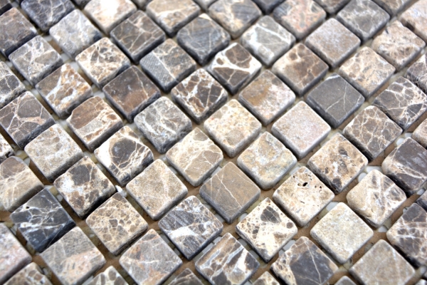 Hand-painted mosaic tile marble natural stone beige Castanao MOS38-1313_m