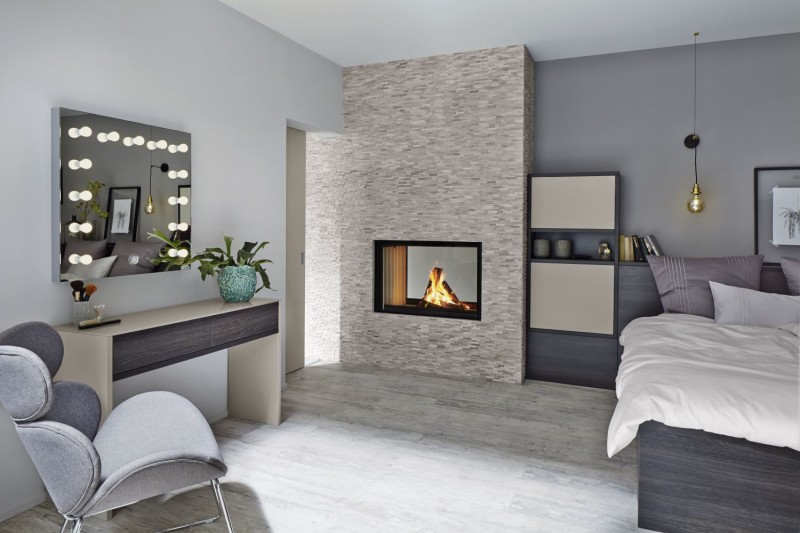 Splitface marble mosaic stone wall natural stone brick light gray stripes backsplash wall tile - MOS40-3D20