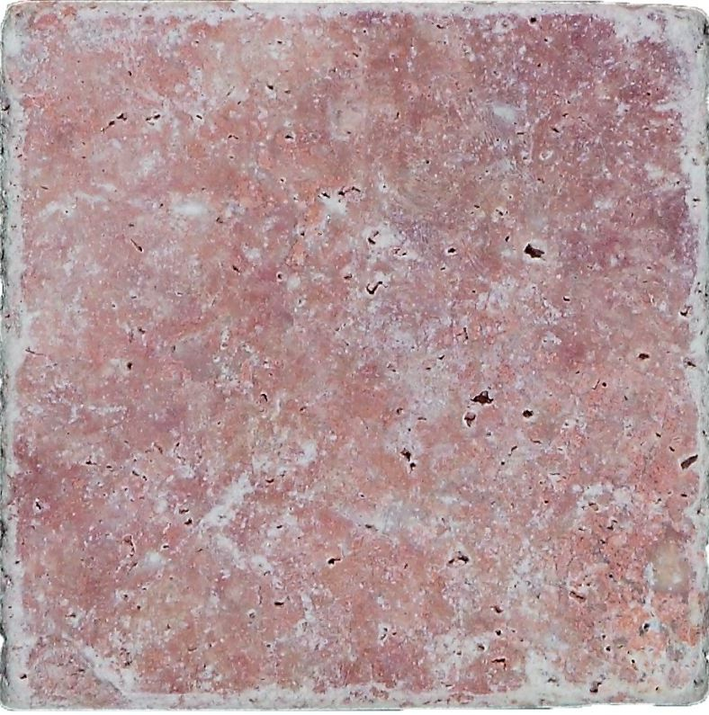 Tile Travertine natural stone rose natural stone tile Rosso antique look floor tile wall tile kitchen tile - MOSF-45-46130