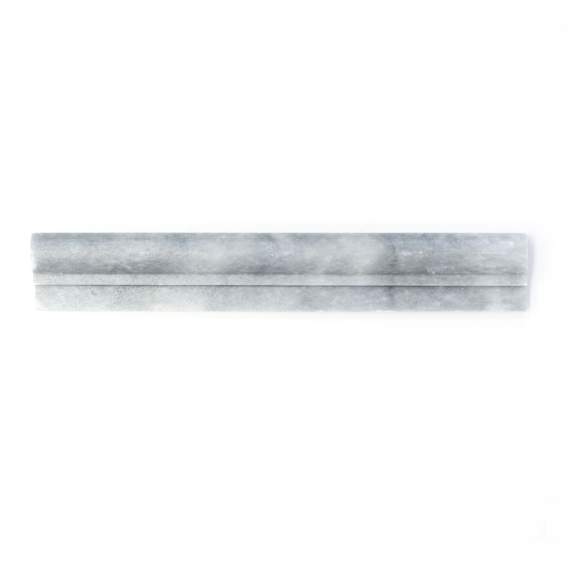 Border marble natural stone Bardiglio light gray anthracite natural stone profile antique look kitchen wall bathroom floor sauna - MOSProf-40348