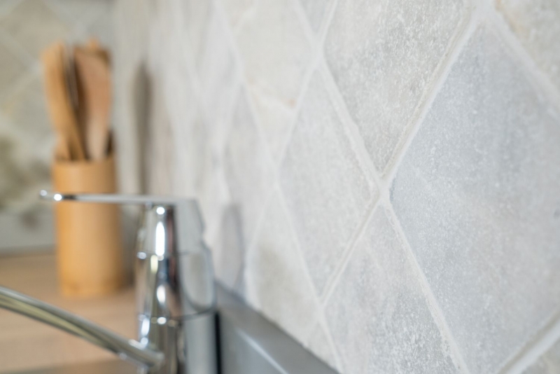 Tile marble natural stone Ibiza white cream gray natural stone tile antique look floor tile shower tray wall tile WC - MOSF-45-42010