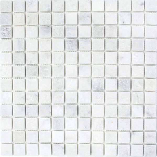 Hand-painted mosaic tile marble natural stone white Ibiza Antique Marble MOS40-42023_m