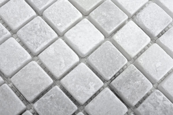Hand-painted mosaic tile marble natural stone white Ibiza Antique Marble MOS40-42023_m