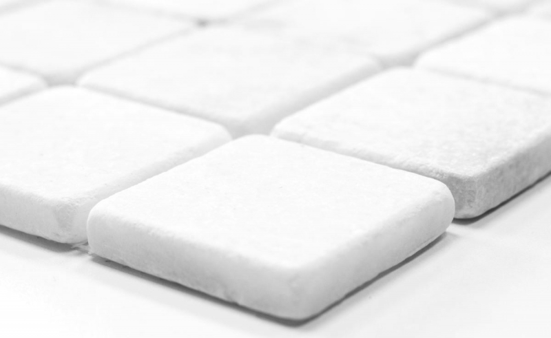 Hand-painted mosaic tile marble natural stone white Ibiza Antique Marble MOS40-42048_m