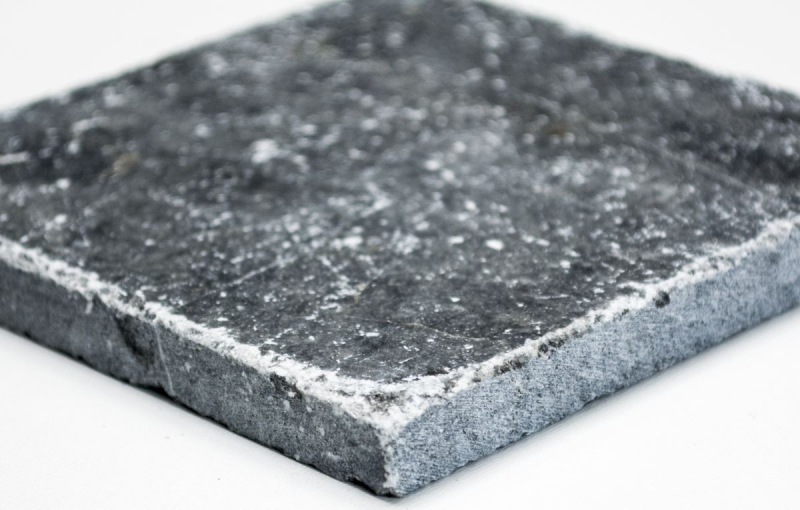 Tile marble natural stone nero black anthracite dark gray natural stone tile antique look floor tile kitchen wall - MOSF-45-46093