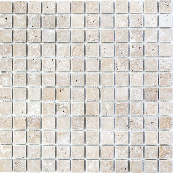 Mosaic tile travertine natural stone walnut Noce Antique Travertine MOS43-44023_f