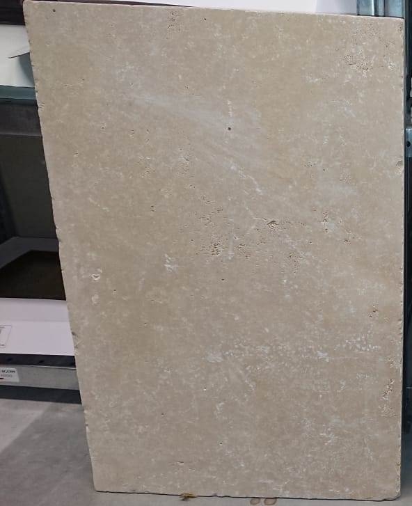 Tile Travertine natural stone Chiaro beige brown natural stone tile antique look floor tile wall tile kitchen tile bathroom - MOSF-45-46061