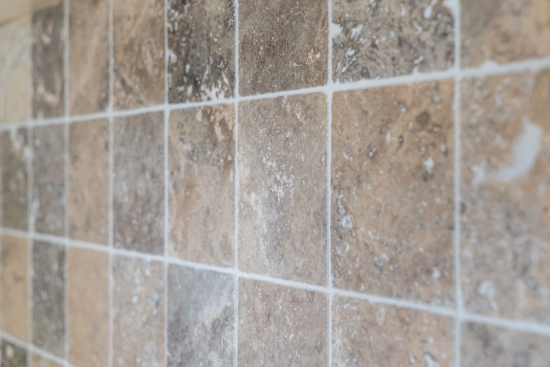 Tile Travertine natural stone Silver silver white gray light gray natural stone tile silver antique look shower tray wall tile kitchen - MOSF-45-47010