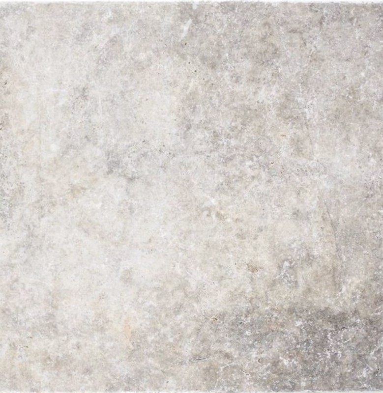 Tile Travertine natural stone Silver silver white gray light gray natural stone tile silver antique look floor tile wall tile kitchen - MOSF-45-47030