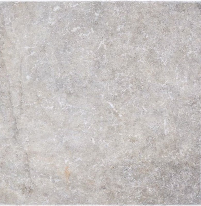 Tile Travertine natural stone Silver silver white gray light gray natural stone tile silver antique look floor tile wall tile kitchen - MOSF-45-47030